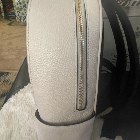 Coach backpack, cream with black back, excellent condition. Used only once. - Picture 4 of 11